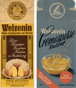 Übergangspackung und DDR-Produktpackung Weizenin